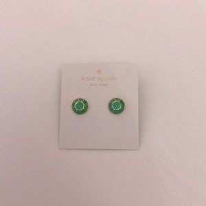 Kate spade turtle shell earring light green